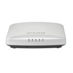 Imagen del RUCKUS Networks R650, un punto de acceso inalámbrico blanco con velocidad de 2400 Mbit/s y soporte para Energía sobre Ethernet (PoE). SKU: 9U1-R650-WW00