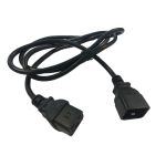 Cable de salida de 1.8 metros de la marca Salicru, modelo con conectores IEC C20 y C19, capacidad de 16 amperios. SKU 663BA000002