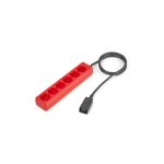 Imagen del cable Salicru IEC C20 con 6 enchufes SCHUKO de 2 metros y capacidad de 16A, SKU 663BA000007