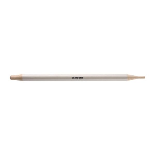 Lápiz digital Samsung Flip Pen en colores Beige y Blanco con SKU CY-PENRXEN, diseñado para mejorar la escritura y el dibujo en dispositivos Samsung.