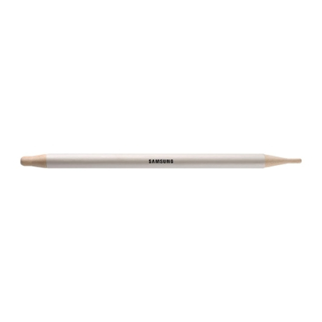 Samsung Flip Pen lápiz digital Beige y Blanco Lápiz digital Samsung Flip Pen en colores Beige y Blanco con SKU CY-PENRXEN, diseñado para mejorar la escritura y el dibujo en dispositivos Samsung.