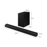 Altavoz Samsung HW-B650D Negro de 3.1 canales con subwoofer, SKU HW-B650D/ZF