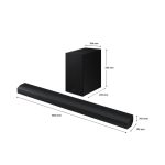 Altavoz Samsung HW-B750D de 5.1 canales en color negro. SKU HW-B750D/ZF