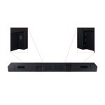 Altavoz Samsung HW-Q600C en color negro, con sistema de audio 3.1.2 canales y una potencia de 34 W. SKU: HW-Q600C/ZF