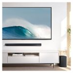 Altavoz Samsung HW-Q600C en color negro, con sistema de audio 3.1.2 canales y una potencia de 34 W. SKU: HW-Q600C/ZF