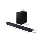 Samsung HW-Q700D Negro, barra de sonido de 3.1.2 canales con tecnología Dolby Atmos y DTS:X, SKU HW-Q700D/ZF