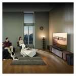 Imagen de la barra de sonido Samsung HW-Q930D en color negro con 9.1.4 canales y tecnología Dolby Atmos, SKU HW-Q930D/ZF