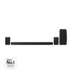 Imagen de la barra de sonido Samsung HW-Q930D en color negro con 9.1.4 canales y tecnología Dolby Atmos, SKU HW-Q930D/ZF