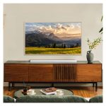 Vista de la Samsung Barra de Sonido Ultra Slim HW-S701D/ZF con Subwoofer para el año 2024. SKU: HW-S701D/ZF