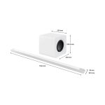 Imagen de la barra de sonido Samsung HW-S801D blanca con tecnología de sonido 3.1.2 canales, SKU HW-S801D/ZF