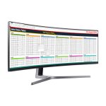 Samsung C49HG90DMR pantalla para PC de 49 pulgadas, resolución 3840 x 1080 píxeles, 4K Ultra HD, tecnología QLED en color negro, SKU LC49HG90DMRXEN