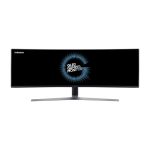 Samsung C49HG90DMR pantalla para PC de 49 pulgadas, resolución 3840 x 1080 píxeles, 4K Ultra HD, tecnología QLED en color negro, SKU LC49HG90DMRXEN