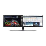 Samsung C49HG90DMR pantalla para PC de 49 pulgadas, resolución 3840 x 1080 píxeles, 4K Ultra HD, tecnología QLED en color negro, SKU LC49HG90DMRXEN