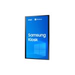 Imagen del Samsung KM24C-3, un dispositivo de señalización con pantalla táctil de 24 pulgadas, resolución Full HD, 250 cd/m² de brillo, en color blanco, y procesador incorporado con Windows 10 IoT Enterprise, SKU: LH24KMC3BGCXEN