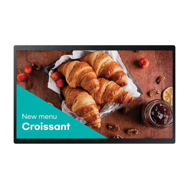 Samsung pantalla plana para señalización digital con WiFi y Full HD Pantalla plana Samsung QB24C para señalización digital de 61 cm, LED, Full HD, 250 cd/m², procesador Tizen incorporado, SKU LH24QBCEBGCXEN