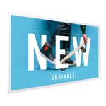 Samsung EM32DX Pantalla plana de 31.5 pulgadas para señalización digital, resolución Quad HD, conectividad Wifi, funcionamiento continuo 24/7, colores Gris y Blanco. LH32EMDIBGBXEN