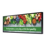 Samsung SH37C señalización digital panorámica con 94 cm LCD, WiFi, 700 cd/m², Tizen 7.0, operación 24/7. SKU: LH37SHCEBGBXEN