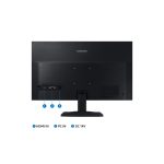 Monitor Samsung S33A LED de 24 pulgadas con resolución 1920x1080 píxeles en color negro, modelo LS24A336NHUXEN.