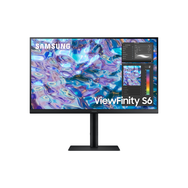 Samsung Ls27b610equxen Monitor Samsung S61B LED display de 27 pulgadas con resolución de 2560 x 1440 pixeles Quad HD en color negro, perfecto para trabajo y entretenimiento, modelo LS27B610EQUXEN