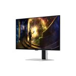 Imagen del monitor Samsung G61SD de 27 pulgadas, resolución 2560 x 1440 Pixeles, Quad HD, OLED en color plata. SKU: LS27DG612SUXEN