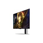 Imagen del monitor Samsung G61SD de 27 pulgadas, resolución 2560 x 1440 Pixeles, Quad HD, OLED en color plata. SKU: LS27DG612SUXEN