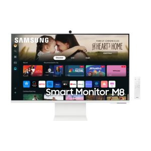 Samsung M80D pantalla para PC con 81,3 cm (32") y resolución 3840 x 2160 píxeles, 4K Ultra HD, tecnología LED en color blanco, Modelo LS32DM801UUXDU.