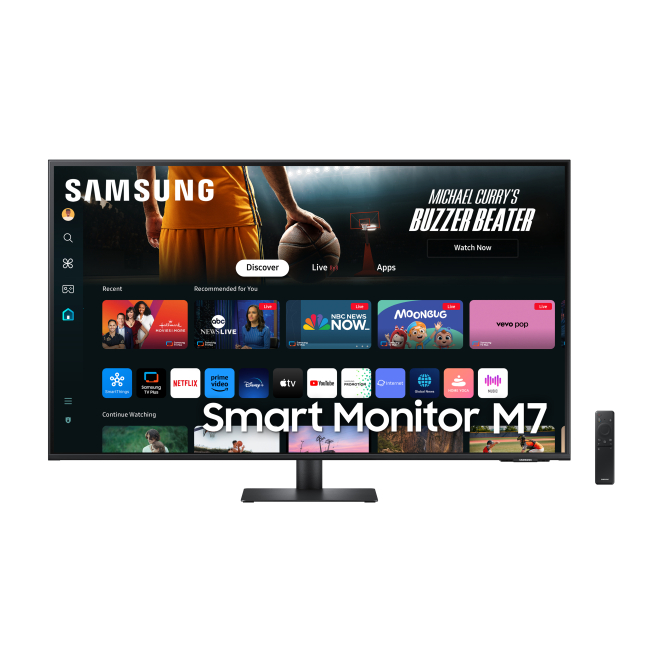 Samsung M70D pantalla para PC 109,2 cm (43″) 3840 x 2160 Pixeles 4K Ultra HD LCD Negro 1 Samsung M70D pantalla para PC imagen frontal
