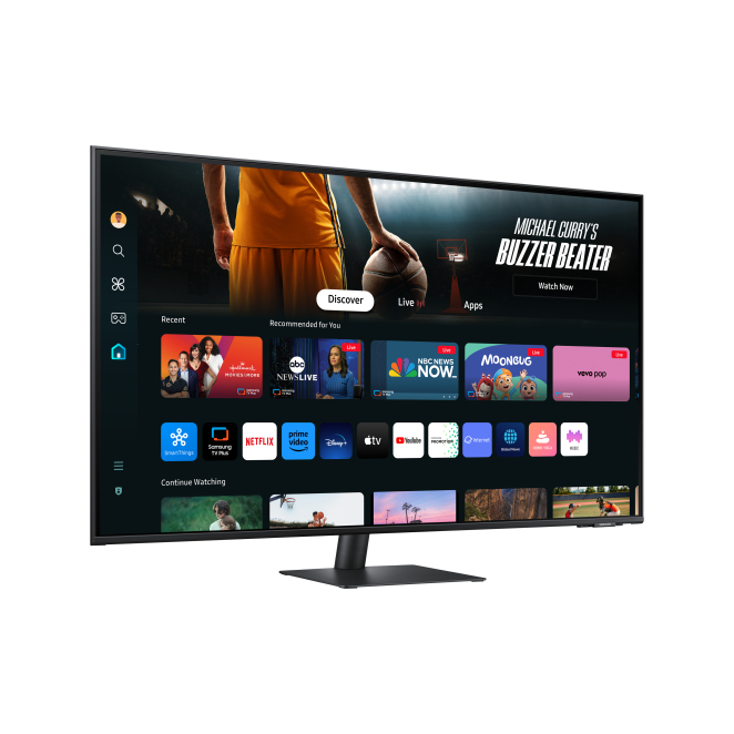 Samsung M70D pantalla para PC 109,2 cm (43″) 3840 x 2160 Pixeles 4K Ultra HD LCD Negro 2 Samsung M70D pantalla para PC imagen lateral