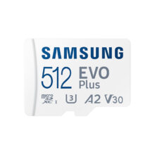 Tarjeta de memoria Samsung EVO Plus MicroSDXC UHS-I Clase 10 de 512 GB, alta velocidad de transferencia y capacidad MB-MC512KA/EU