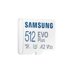 Tarjeta de memoria Samsung EVO Plus MicroSDXC UHS-I Clase 10 de 512 GB, alta velocidad de transferencia y capacidad MB-MC512KA/EU
