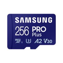 Tarjeta de memoria Samsung MB-MD256S 256 GB MicroSDXC UHS-I Clase 10 SKU MB-MD256SB/WW. Ideal para almacenar videos y fotos de alta resolución.