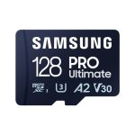 Tarjeta de memoria Samsung MB-MY128S de 128 GB MicroSDXC UHS-I, SKU MB-MY128SA/WW, ideal para almacenamiento rápido y seguro de datos.