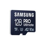 Tarjeta de memoria Samsung MB-MY128S de 128 GB MicroSDXC UHS-I, SKU MB-MY128SA/WW, ideal para almacenamiento rápido y seguro de datos.