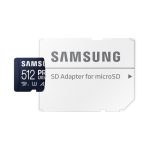 Tarjeta de memoria Samsung MB-MY512S 512 GB MicroSDXC UHS-I, ideal para expandir el almacenamiento de dispositivos multimedia y soportar transferencias rápidas. SKU: MB-MY512SA/WW