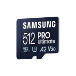 Tarjeta de memoria Samsung MB-MY512S 512 GB MicroSDXC UHS-I, ideal para expandir el almacenamiento de dispositivos multimedia y soportar transferencias rápidas. SKU: MB-MY512SA/WW