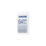 Tarjeta de memoria Samsung EVO Plus con 64 GB de capacidad, SDXC UHS-I, SKU MB-SC64K/EU