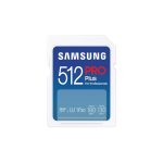 Samsung PRO Plus memoria flash 512GB SDXC UHS-I, compatible con alta velocidad y gran capacidad de almacenamiento, MB-SD512SB/WW