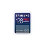Tarjeta de memoria Samsung 128 GB SDXC UHS-I con SKU MB-SY128S/WW, ideal para almacenamiento de alta capacidad y velocidad.