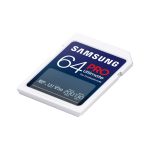 Tarjeta de memoria Samsung PRO Ultimate SDXC UHS-I Clase 3 de 64 GB, SKU MB-SY64S/WW, diseñada para alta velocidad y almacenamiento seguro de datos.