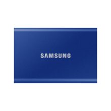 Samsung Portable SSD T7 con capacidad de 2 TB, conexión USB Tipo C 3.2 Gen 2, color azul, SKU MU-PC2T0H/WW