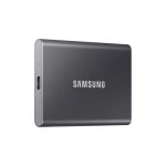 Unidad de almacenamiento externo Samsung Portable SSD T7 2 TB con interfaz USB Tipo C 3.2 Gen 2 (3.1 Gen 2), color gris, referencia MU-PC2T0T/WW