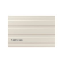 Samsung disco duro externo MU-PE2T0K de 2 TB con conexión USB Tipo C 3.2 Gen 2 en color beige, SKU MU-PE2T0K/EU