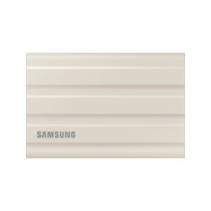 Samsung disco duro externo MU-PE2T0K de 2 TB con conexión USB Tipo C 3.2 Gen 2 en color beige, SKU MU-PE2T0K/EU