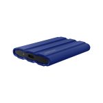 Imagen del disco duro externo Samsung MU-PE2T0R, con capacidad de 2 TB y conexión USB Tipo C 3.2 Gen 2 en color azul. SKU MU-PE2T0R/EU.