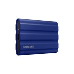 Imagen del disco duro externo Samsung MU-PE2T0R, con capacidad de 2 TB y conexión USB Tipo C 3.2 Gen 2 en color azul. SKU MU-PE2T0R/EU.