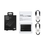 Samsung MU-PE2T0S disco duro externo de 2 TB, USB Tipo C 3.2 Gen 2, modelo MU-PE2T0S/EU, color negro