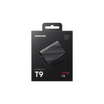Disco duro externo Samsung MU-PG1T0B con 1 TB de capacidad, puerto USB Tipo C y velocidad 3.2 Gen 2 de 10 Gbps, en color negro. SKU: MU-PG1T0B/EU