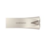 Imagen de la unidad flash USB Samsung de 512GB, con conector USB tipo A 3.2 Gen 1 en color plata. SKU: MUF-512BE3/APC