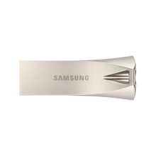 Imagen de la unidad flash USB Samsung de 512GB, con conector USB tipo A 3.2 Gen 1 en color plata. SKU: MUF-512BE3/APC