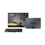 Imagen del disco duro Samsung 860 QVO con 1 TB de capacidad, interfaz Serial ATA III, tecnología V-NAND MLC. SKU: MZ-76Q1T0BW